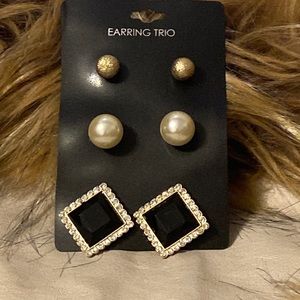 EARRING TRIO - Three pairs of earrings  #159